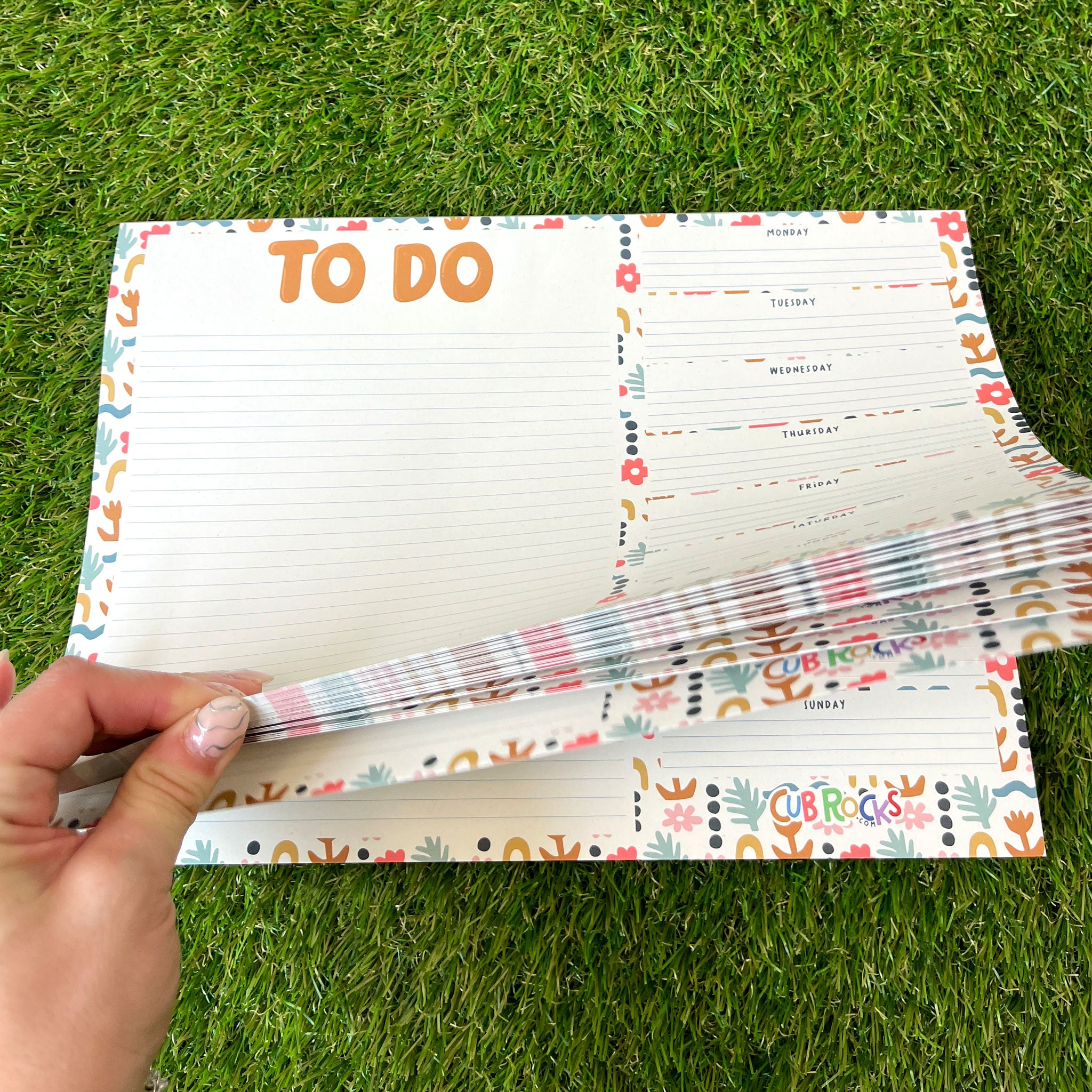 Floral A4 Notepad