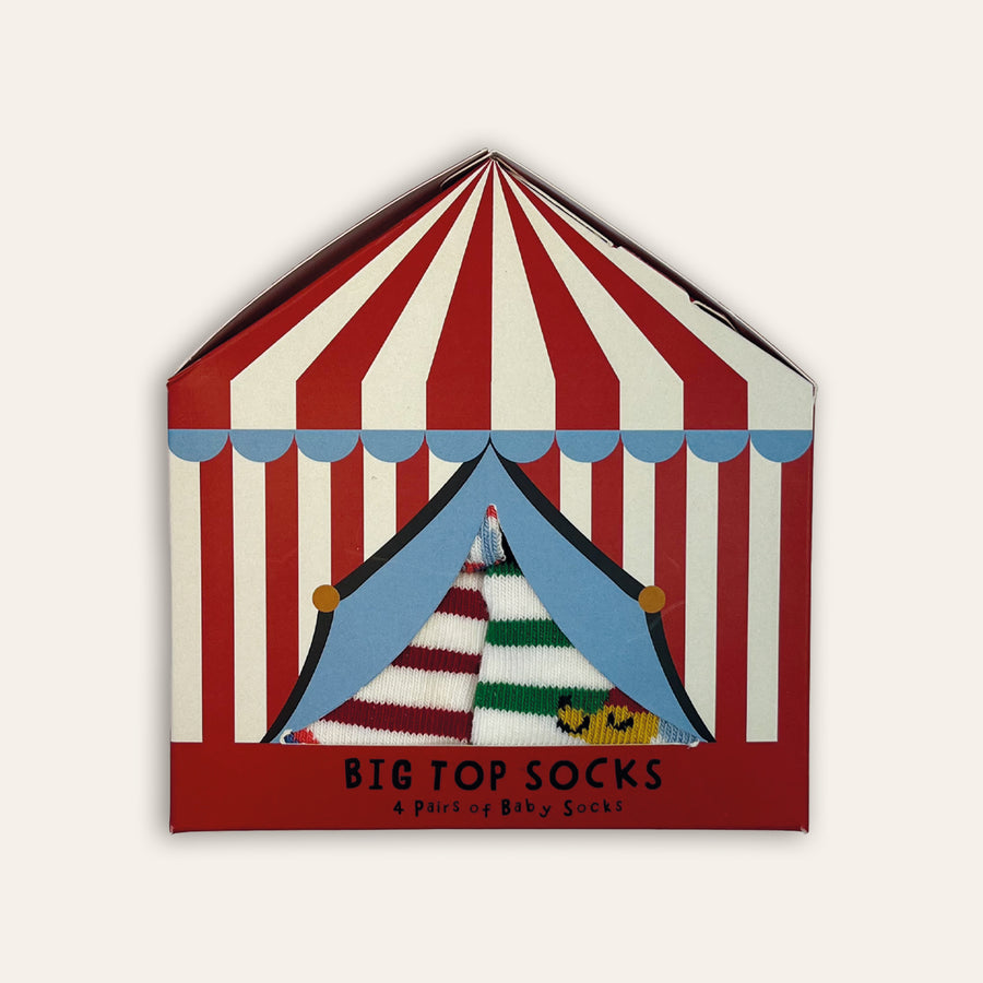 4pk Baby Cotton Big Top Socks