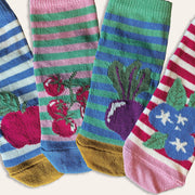 4pk Baby Ankle Socks - Fruits