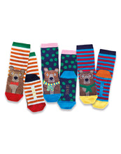 Load image into Gallery viewer, 3pk Kids Cotton Woodland Ankle Socks
