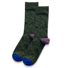 Load image into Gallery viewer, 1PK MENS COTTON STAR SOCKS

