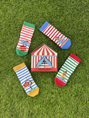 4pk Baby Cotton Big Top Socks