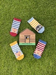 4pk Baby Cotton Huff & Puff Socks