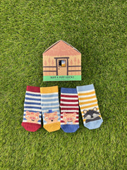 4pk Baby Cotton Huff & Puff Socks