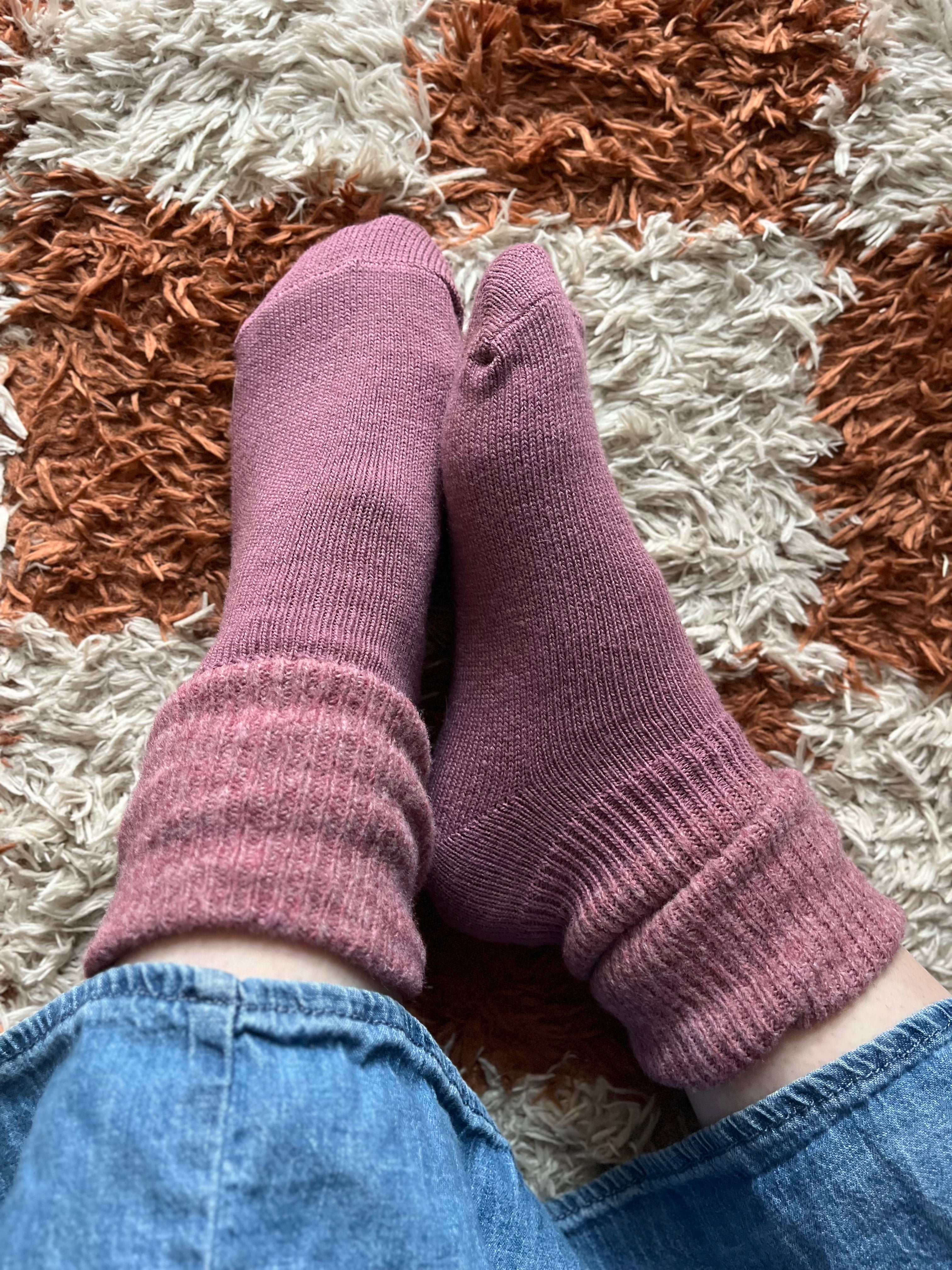 Turn over top Ladies Boot Sock