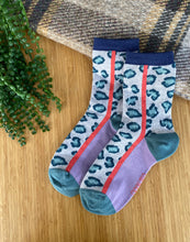 Load image into Gallery viewer, 1PK LADIES COTTON LEOPARD SOCKS 
