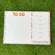 Floral A4 Notepad