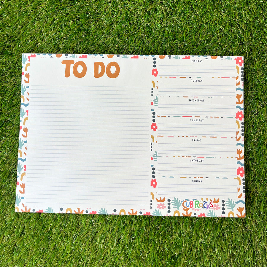 Floral A4 Notepad