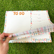 Floral A4 Notepad