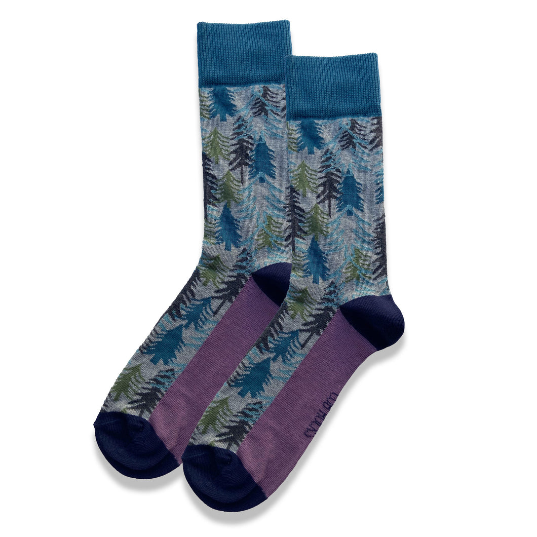 1pk Mens Cotton Woodland Ankle Socks UK Size 611 Cub Rocks