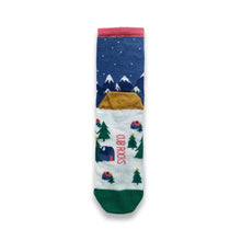 Load image into Gallery viewer, 1pk Kids Cotton Mountain Scene Ankle Socks
