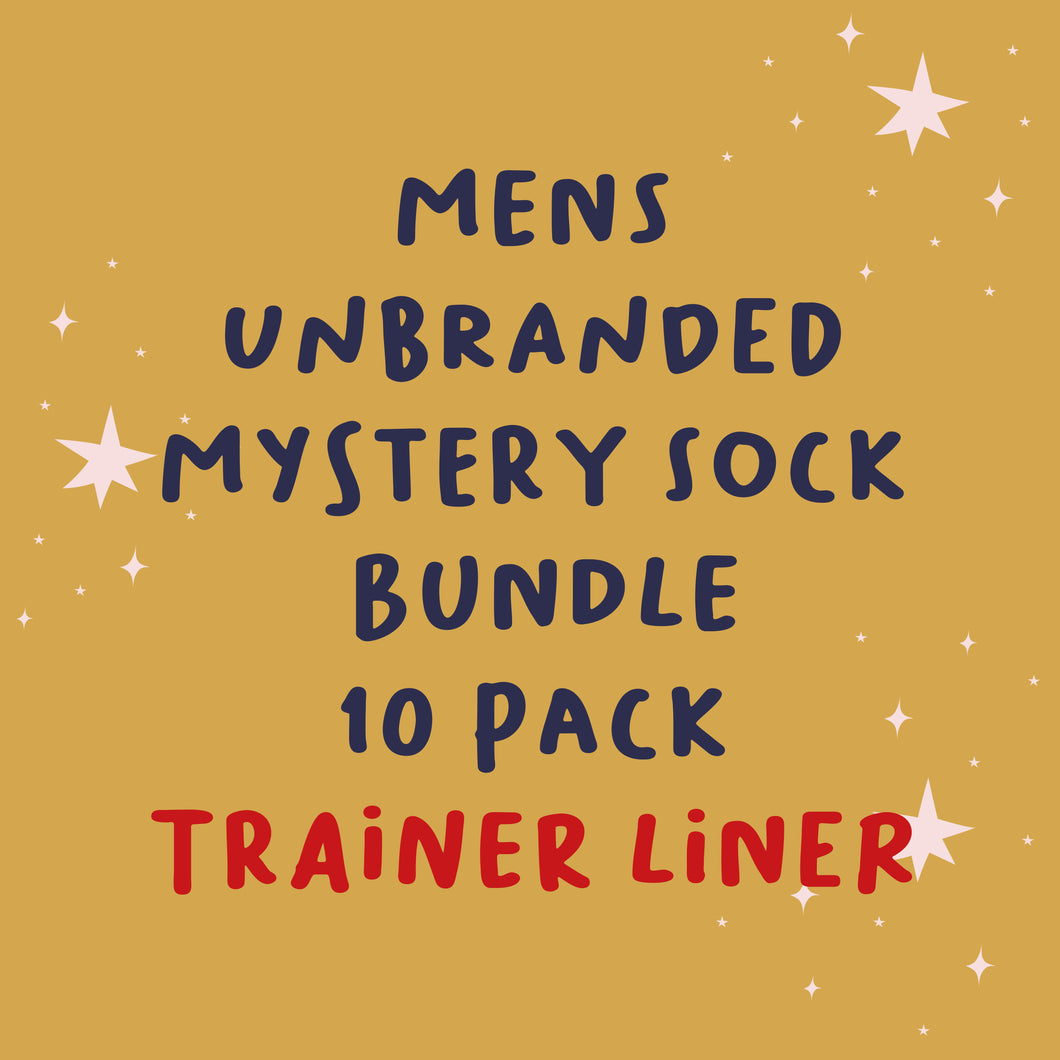 Men's Unbranded Mystery Sock Bundle - 10 pack Trainer Liners