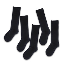 Load image into Gallery viewer, 5 Pack Grey Knee High Sustainable Bamboo Viscose Kids School Socks

