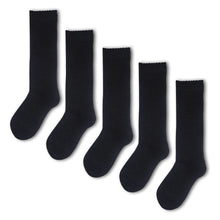 Load image into Gallery viewer, 5 Pack Grey Knee High Sustainable Bamboo Viscose Kids School Socks
