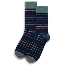 Load image into Gallery viewer, 1pk Mens Cotton Stripe Ankle Socks UK Size 6 - 11
