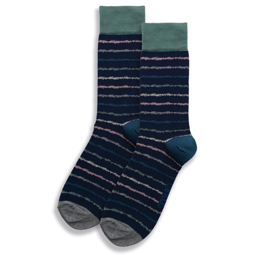 1pk Mens Cotton Stripe Ankle Socks UK Size 6 - 11