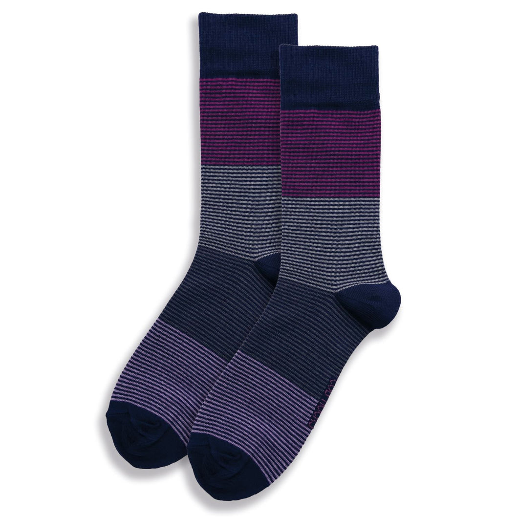 1pk Mens Cotton Small Stripe Ankle Socks UK Size 6 - 11