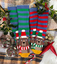 Load image into Gallery viewer, 1 Pack Cosy Bear Adult Socks and 1 Pack Cosy Kids Socks 
